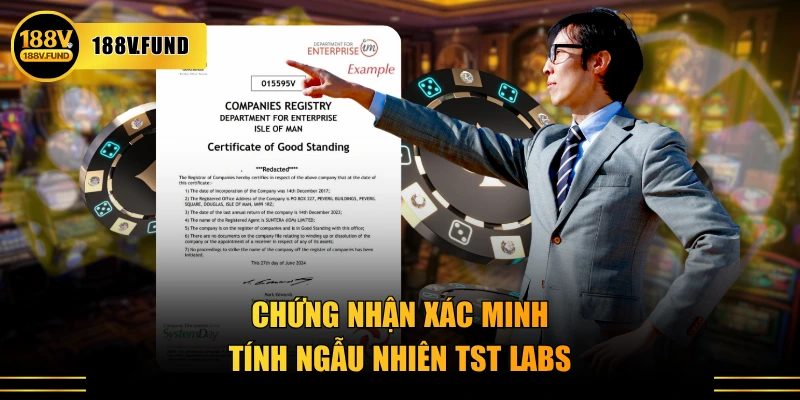 Chứng nhận xác minh tính ngẫu nhiên TST Labs